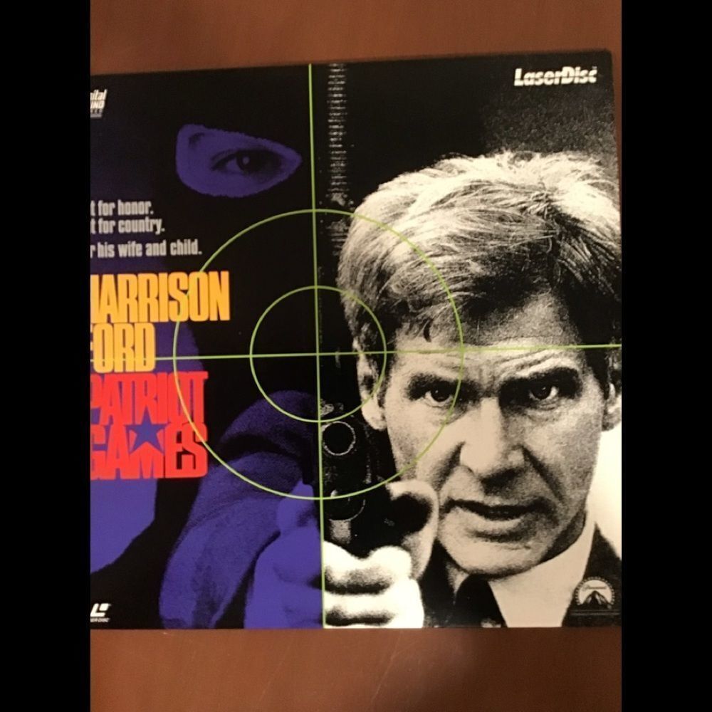 Patriot Games Laser Disc Movie, good condition